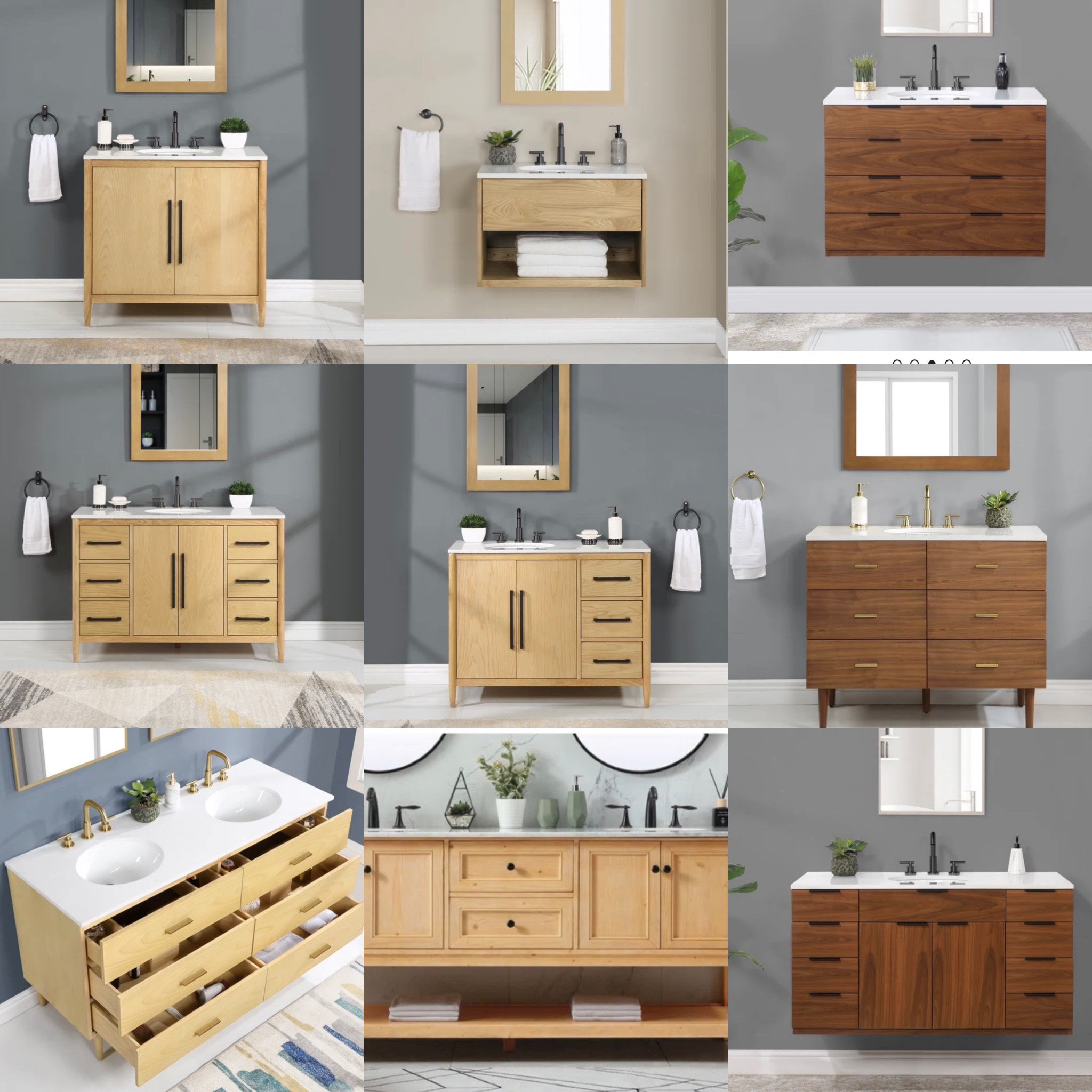 Wood finish is the new white. #wayday #bathvanity #woodbathvanity

#LTKhome #LTKHoliday #LTKsalealert