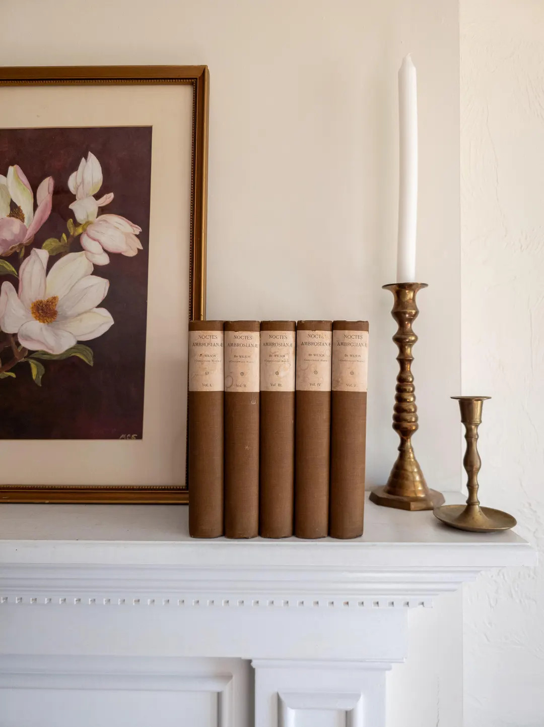 Tan Books - Neutral Home Decor - Etsy | Etsy (US)