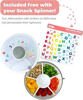 GoBe Kids Snack Spinner Bundle with Hand Strap and Sticker Sheet - Reusable Snack Container with ... | Amazon (US)
