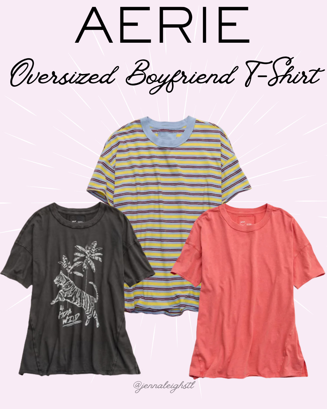 Aerie deal. The oversized crew boyfriend tee is on sale for $25 with so many styles and colors to choose from, such an easy go to for everyday wear. 

 #LTKgrwm #LTKSaleAlert #LTKMidsize