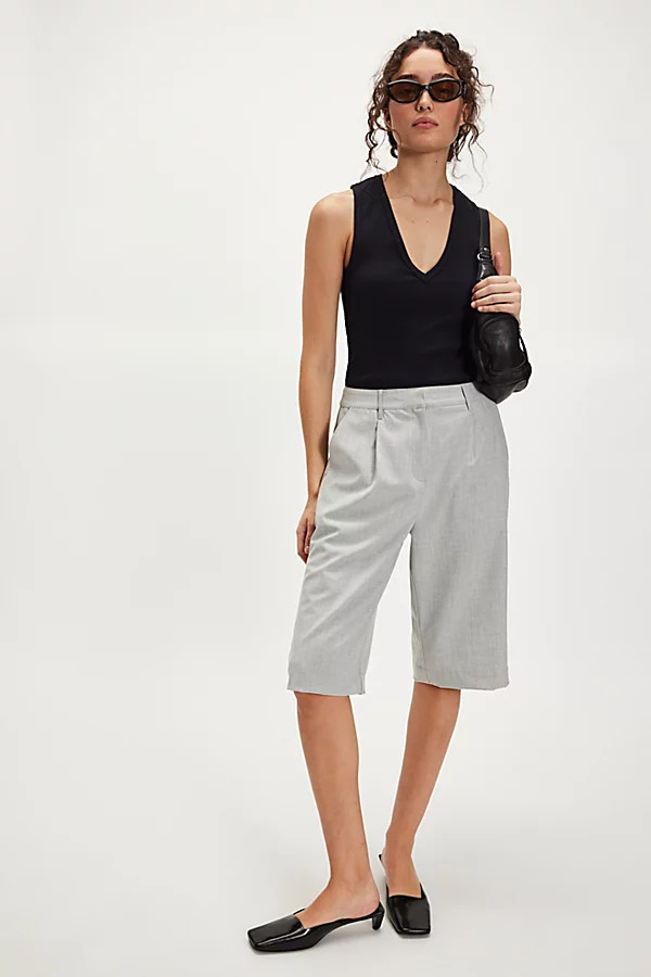 Clean Knee Length Trouser Shorts | Free People (Global - UK&FR Excluded)