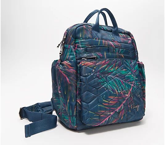 Lug Quilted Mini Backpack w/ Top Handles - Dodger - QVC.com | QVC