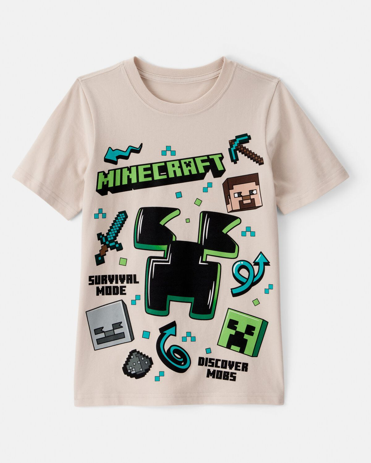 Kid Minecraft® Short-Sleeve Graphic Tee - Tan - Carter's | Carter's | Carter's Inc