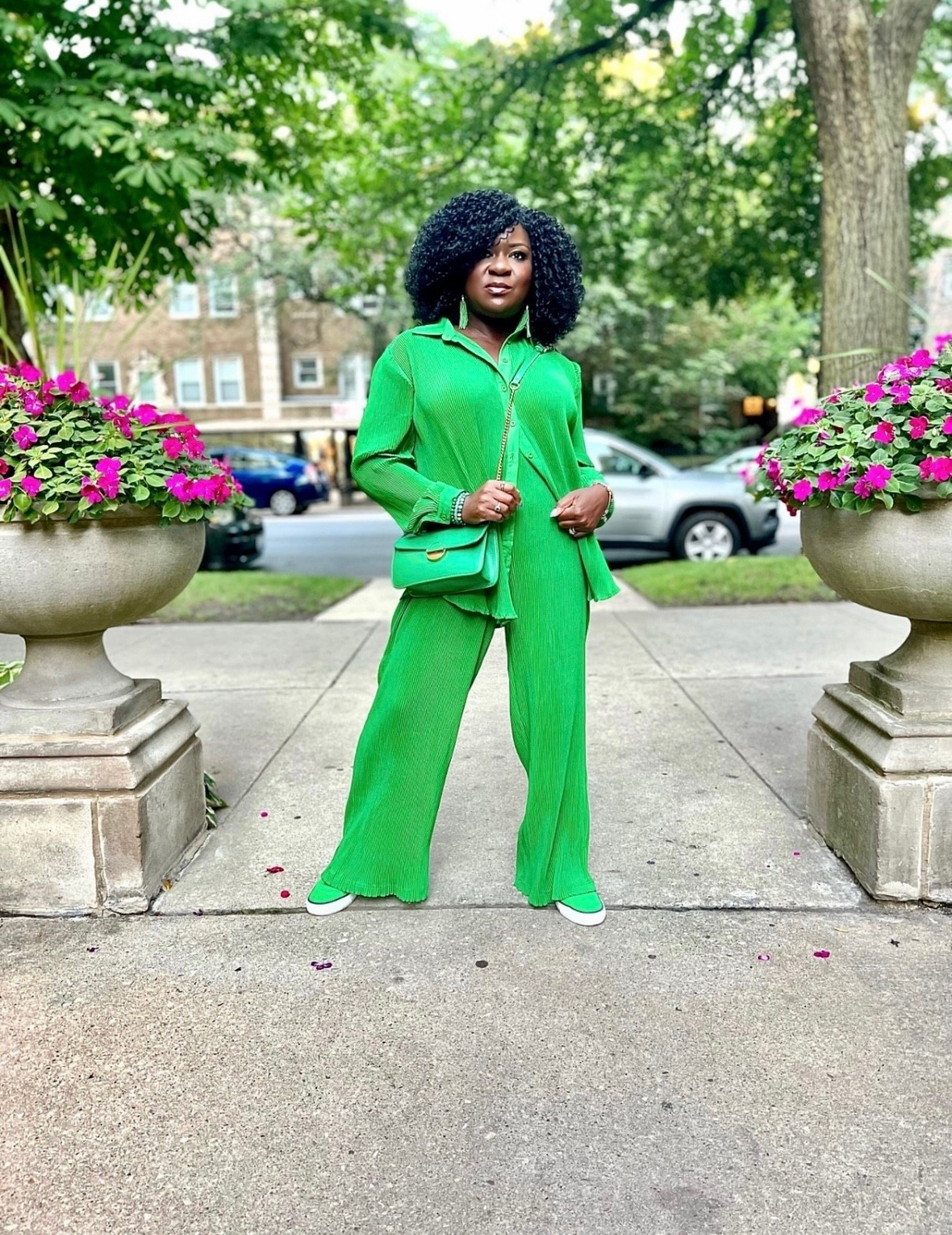 Spring OOTD, casual 2-piece set from Amazon. I am wearing a size large for an oversized fit. I am 5’3 for height reference. Exact and Similar items linked. 

#LTKdayinmylife #LTKootd #LTKOver40