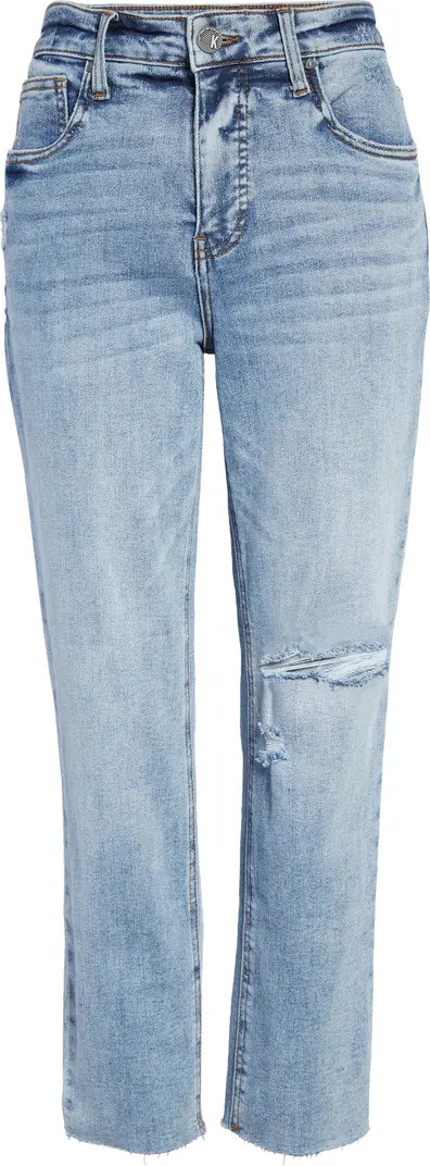 KUT from the Kloth Rachael Fab Ab Raw Hem High Waist Mom Jeans | Nordstrom | Nordstrom