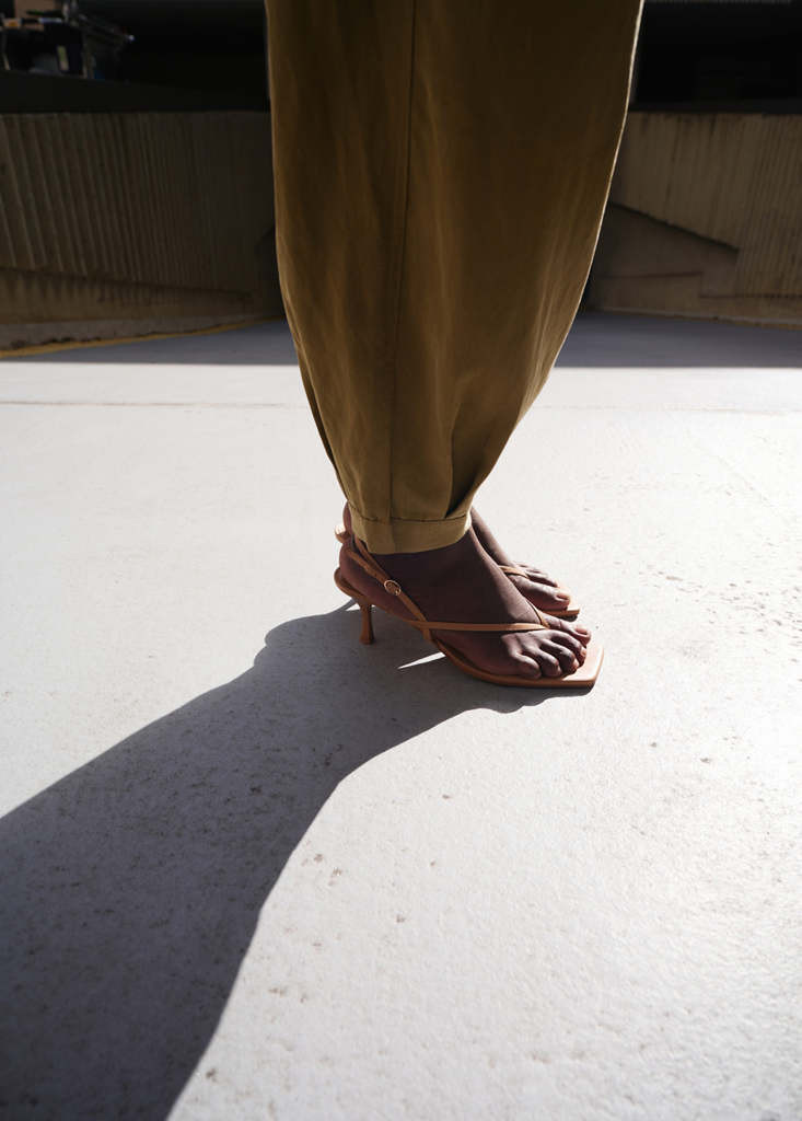 Strappy heeled sandals caramel - Woman - 9½ - MANGO | Mango (US/MX/AU)