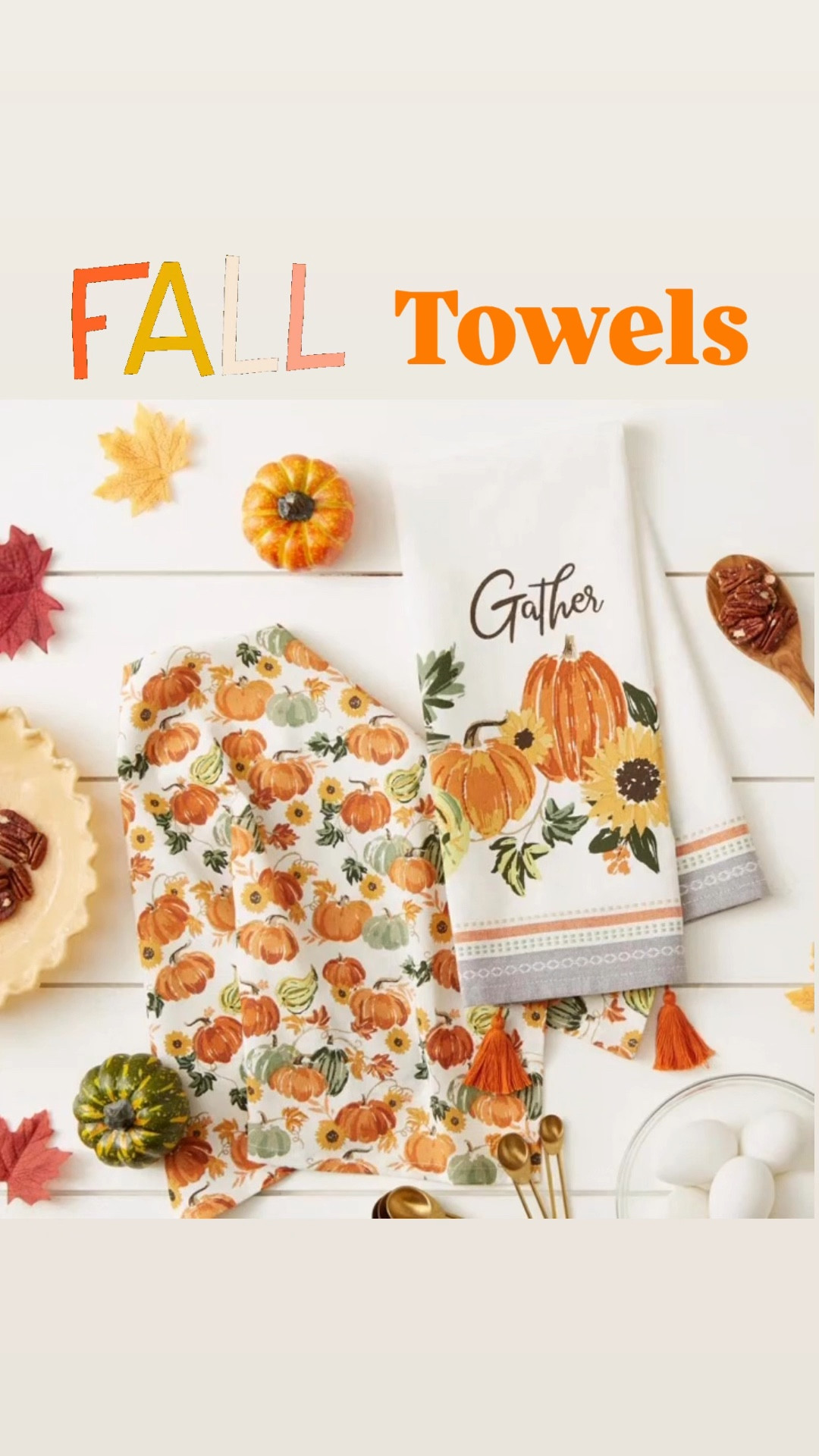 Fall kitchen dish towels to brighten up those rainy days. 

#LTKHome #LTKSeasonal #LTKGiftGuide