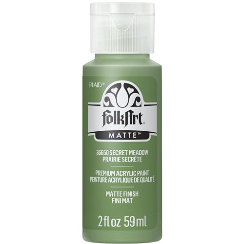 FolkArt Acrylic Craft Paint, Secret Meadow 2 fl oz Premium Matte Finish Paint, Perfect for Easy to Apply DIY Arts and Crafts, 36650 | Amazon (US)