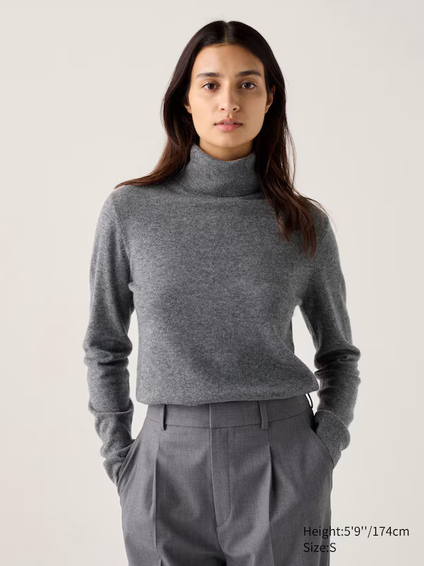 Pull 100% Cachemire Col Roulé | Uniqlo BE