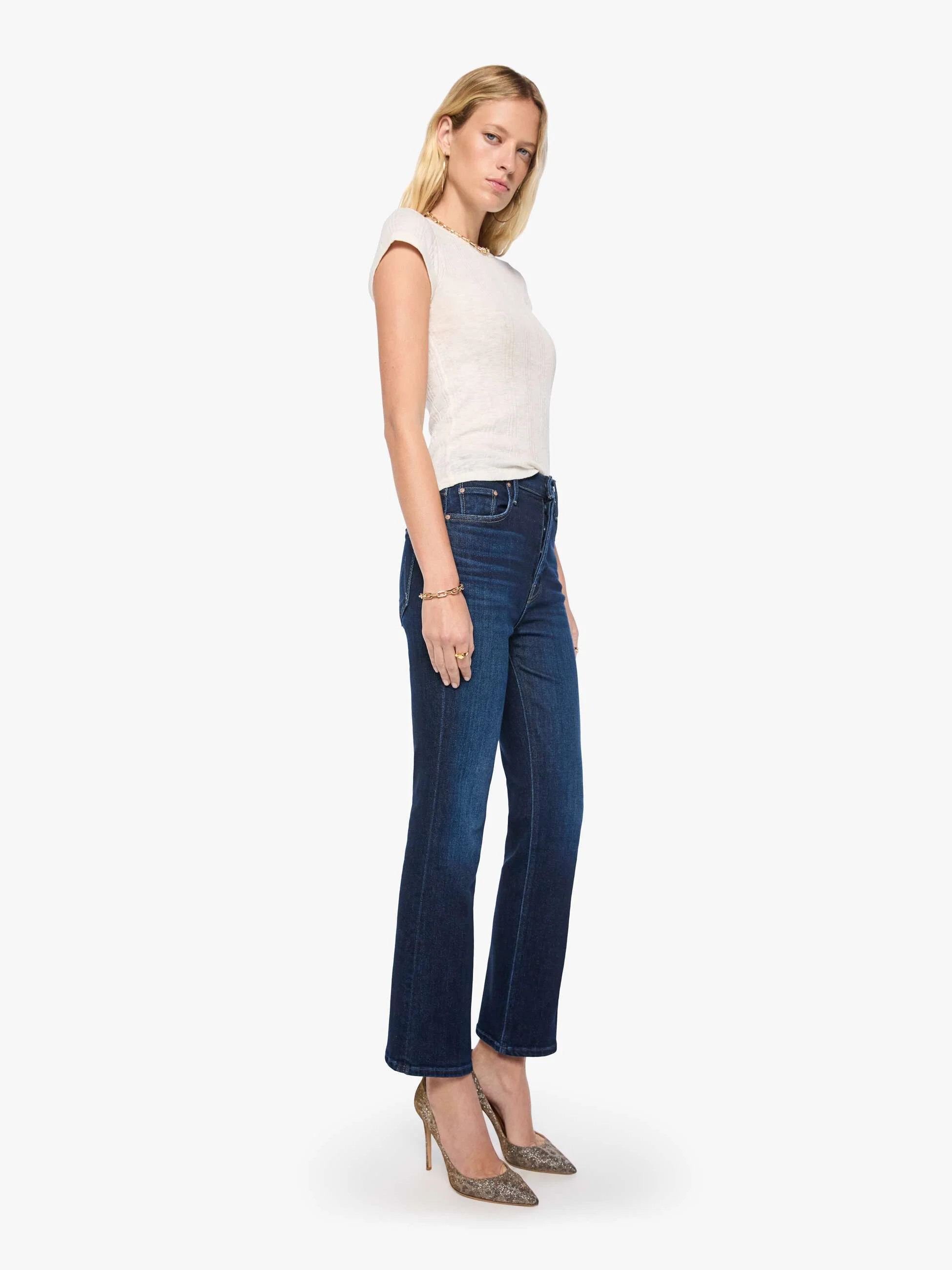 The Tripper Flood - Hard Stop Honey | Mother Denim