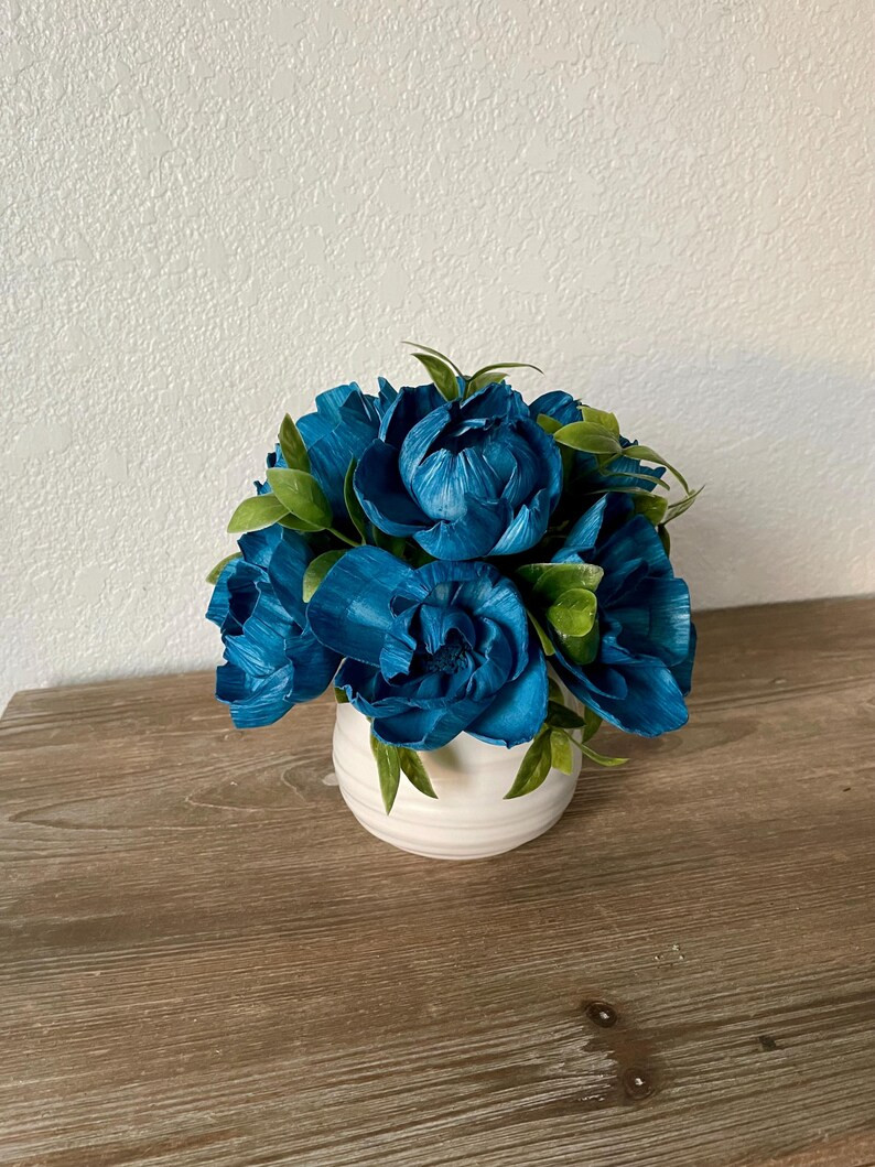 Sola wood flower centerpiece, wooden flower arrangement, decor, faux floral bouquet, Valentine’... | Etsy (US)