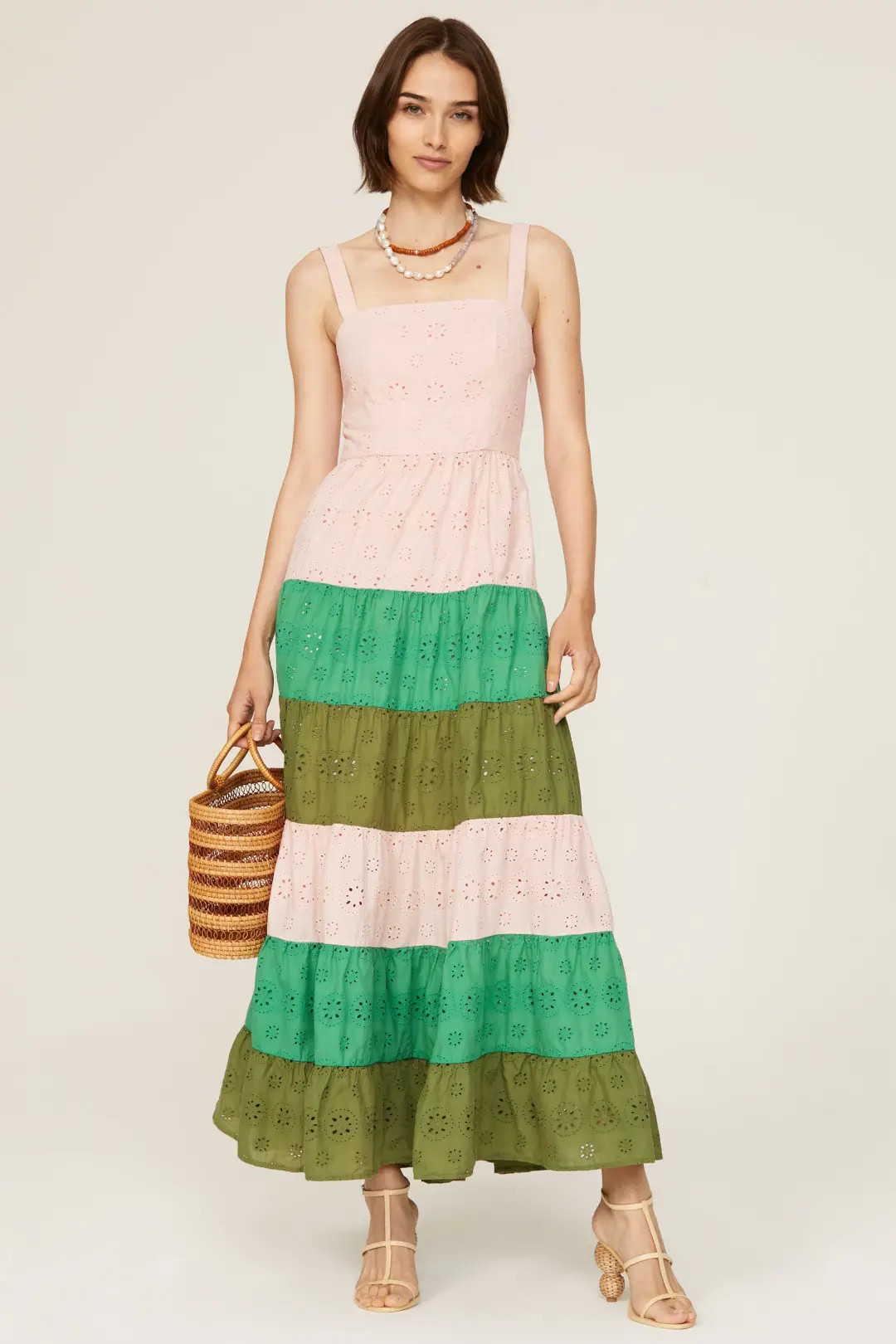 Tiered Colorblock Dress | Rent the Runway