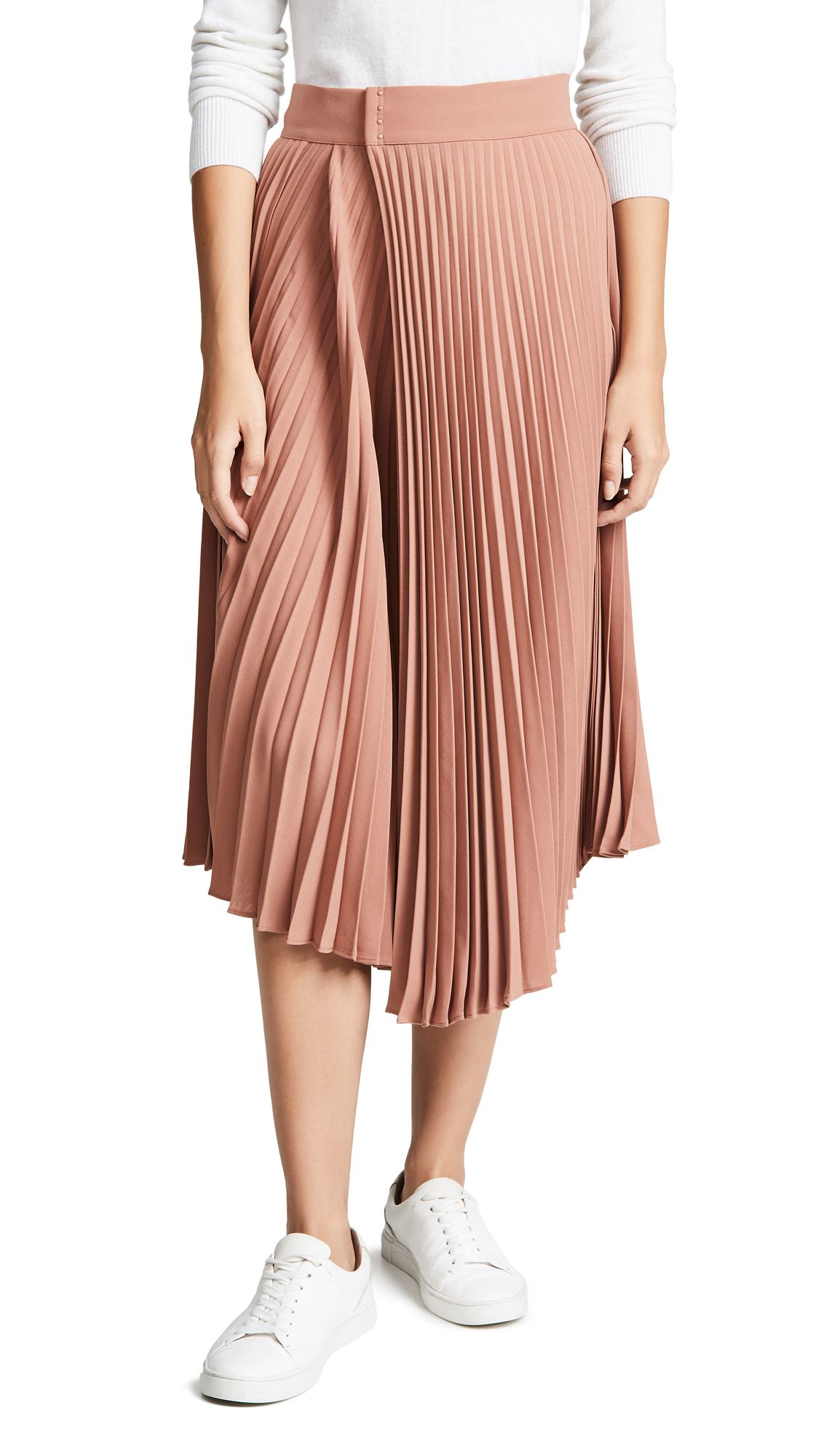 Vince Drape Pleated Skirt | Shopbop