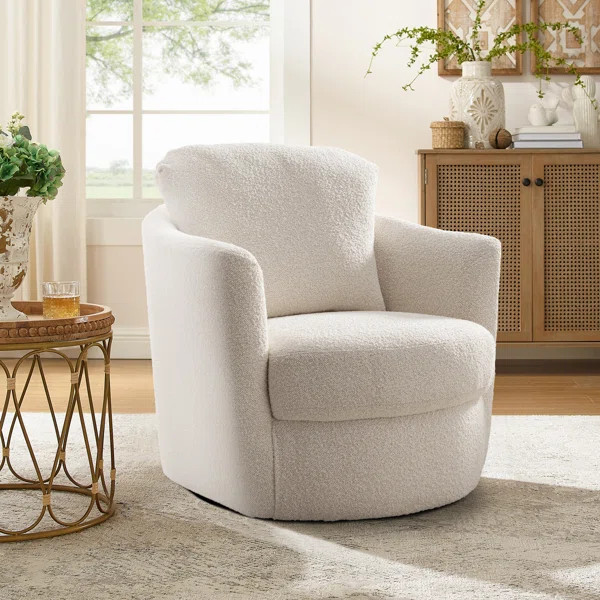 32.3" Wide Swivel Armchair | Wayfair North America