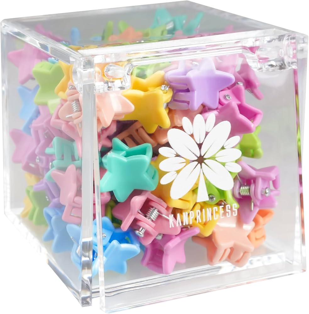 70PCS Mini Claw Clips Small Hair Clips with Fancy Box Star Claw Clips for Hair Colorful Small Cla... | Amazon (US)