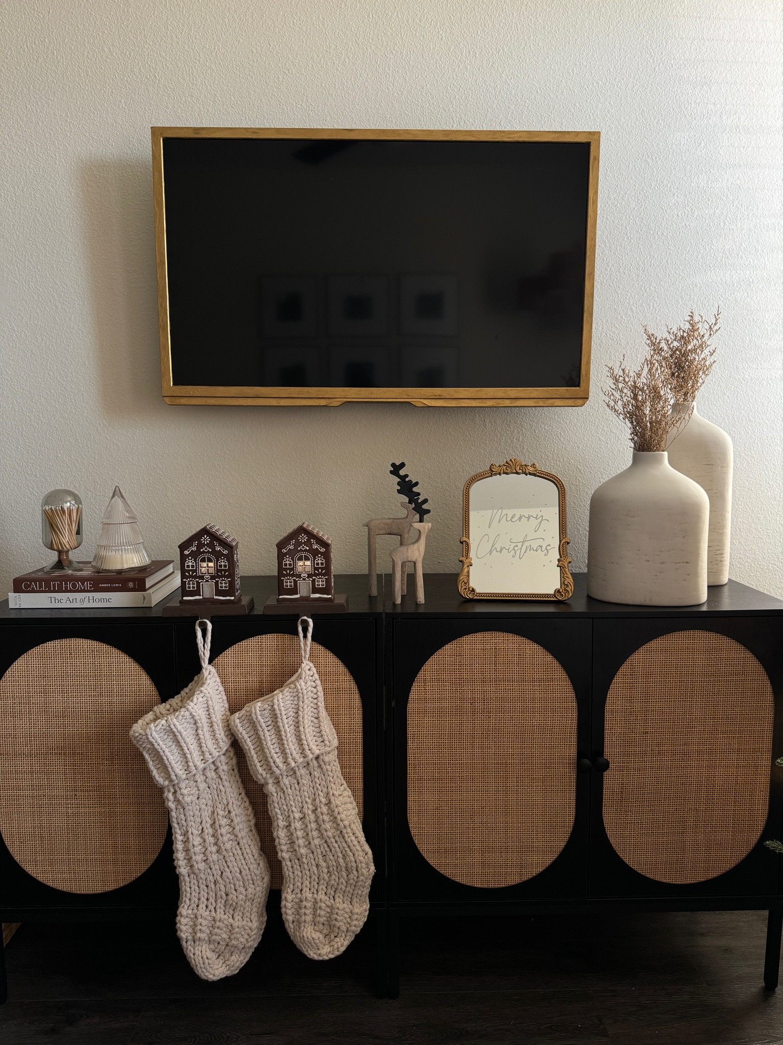 TV console Christmas decor🤎

#LTKHoliday #LTKFindsUnder100 #LTKHome