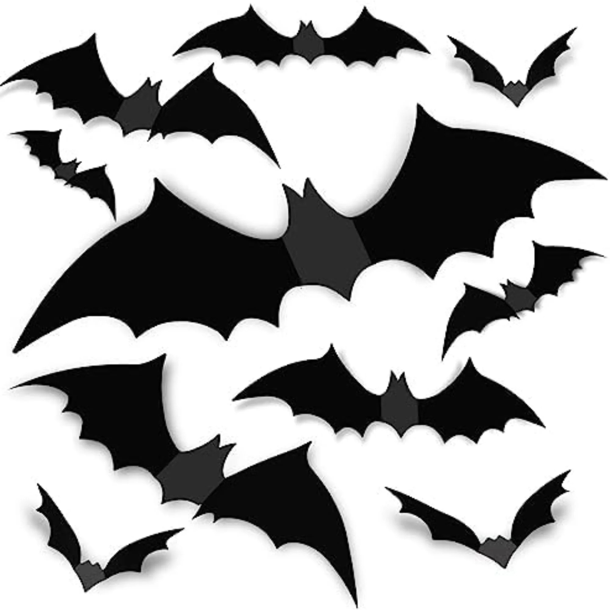 Bats Wall Decor - 120 Realistic PVC 3D Black Scary Bat Wall Stickers For Creepy Home Decor & Halloween Party Decorations - DIY Wall Decal For Bathroom | Wayfair North America