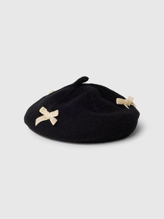 Toddler CashSoft Bow Beret | Gap (US)