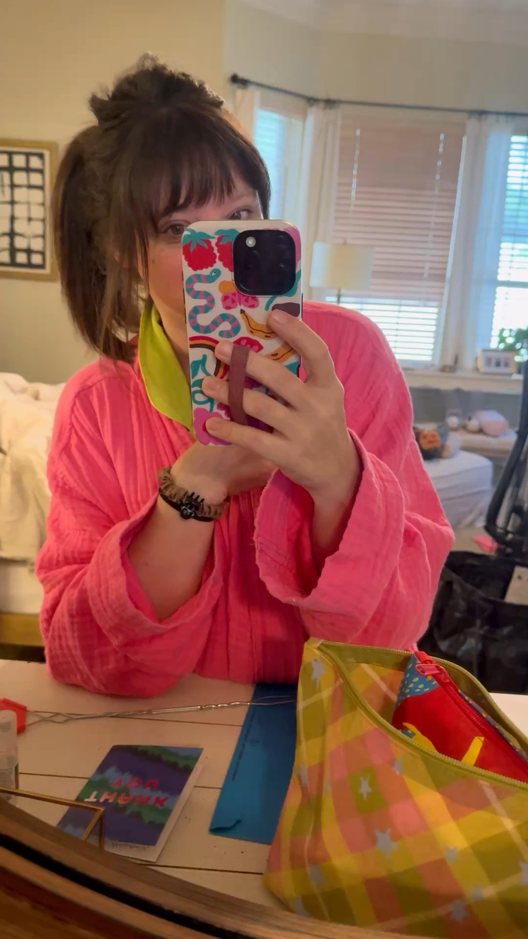 My exact robe I purchased in 2022 but the one I’m linking looks exactly the same. And you need the best pjs ever to complete the set. Duh. ;)