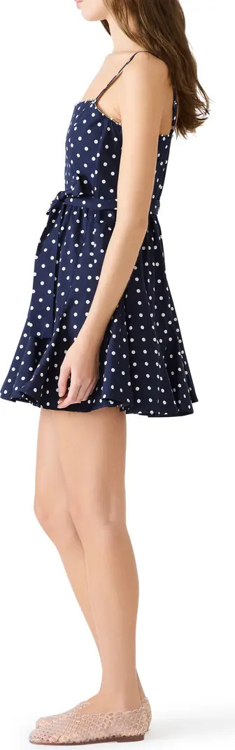 Dasia Polka Dot Stretch Cotton Minidress | Nordstrom