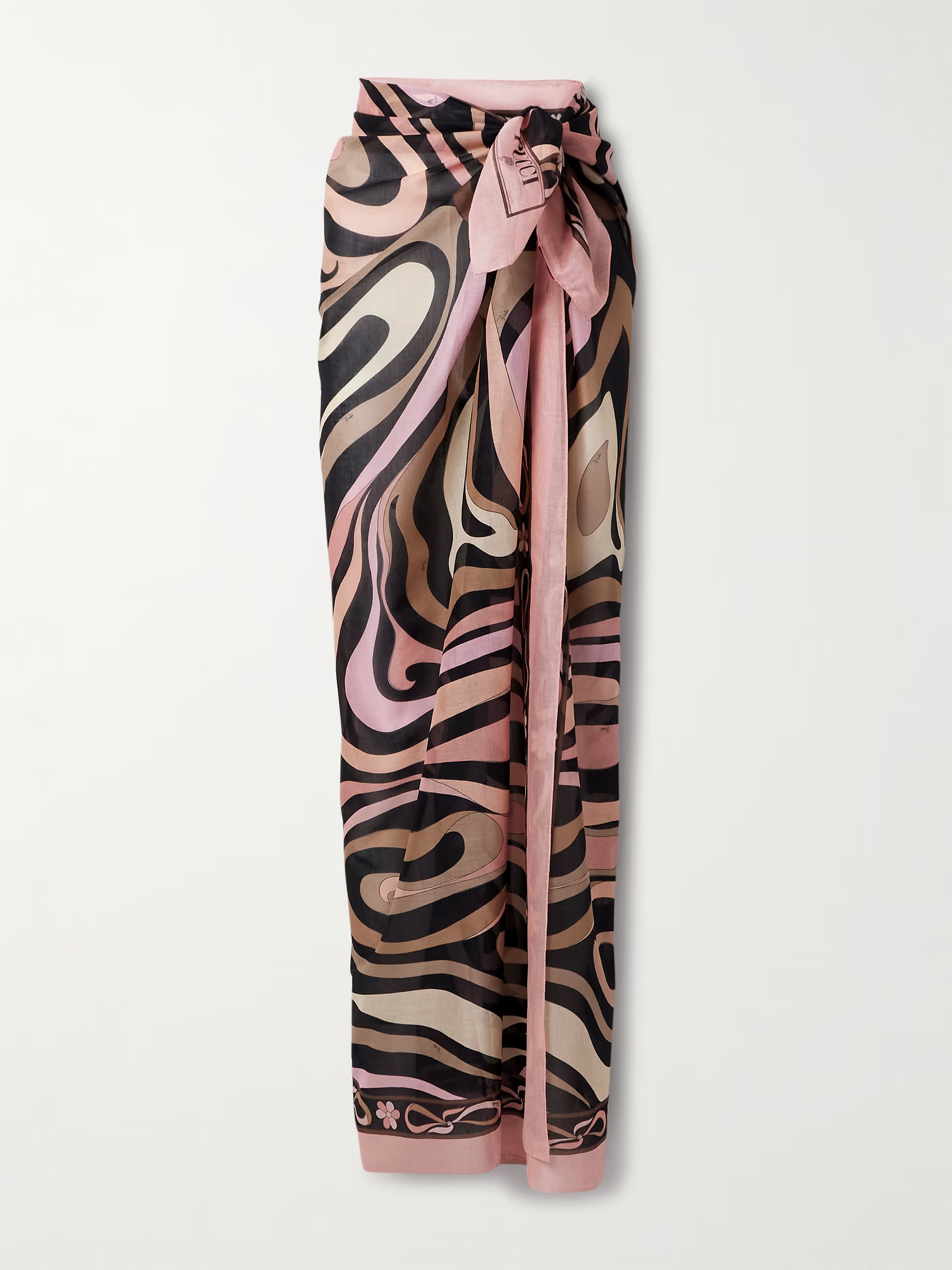 Printed cotton-voile pareo | NET-A-PORTER (US)