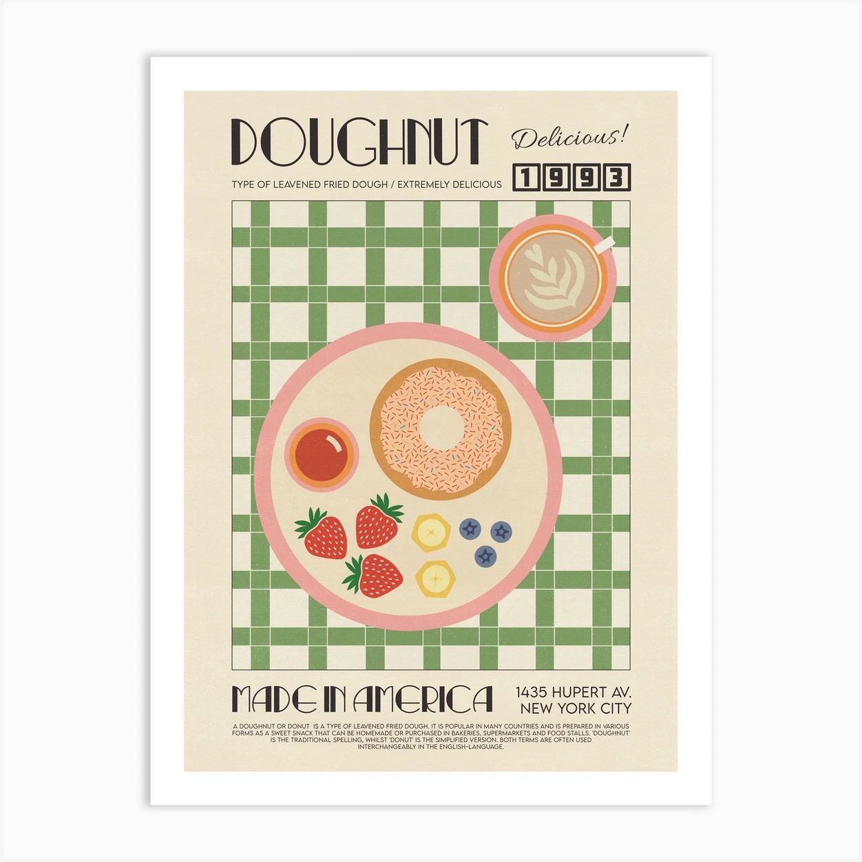 The Doughnut Art Print | Fy! (UK)