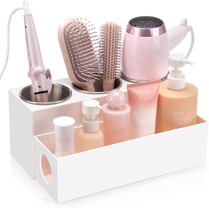 GFWARE Hair Tool Organizer - Bathroom Vanity Organizers and Storage, Hair Styling Accessories Hot... | Amazon (US)