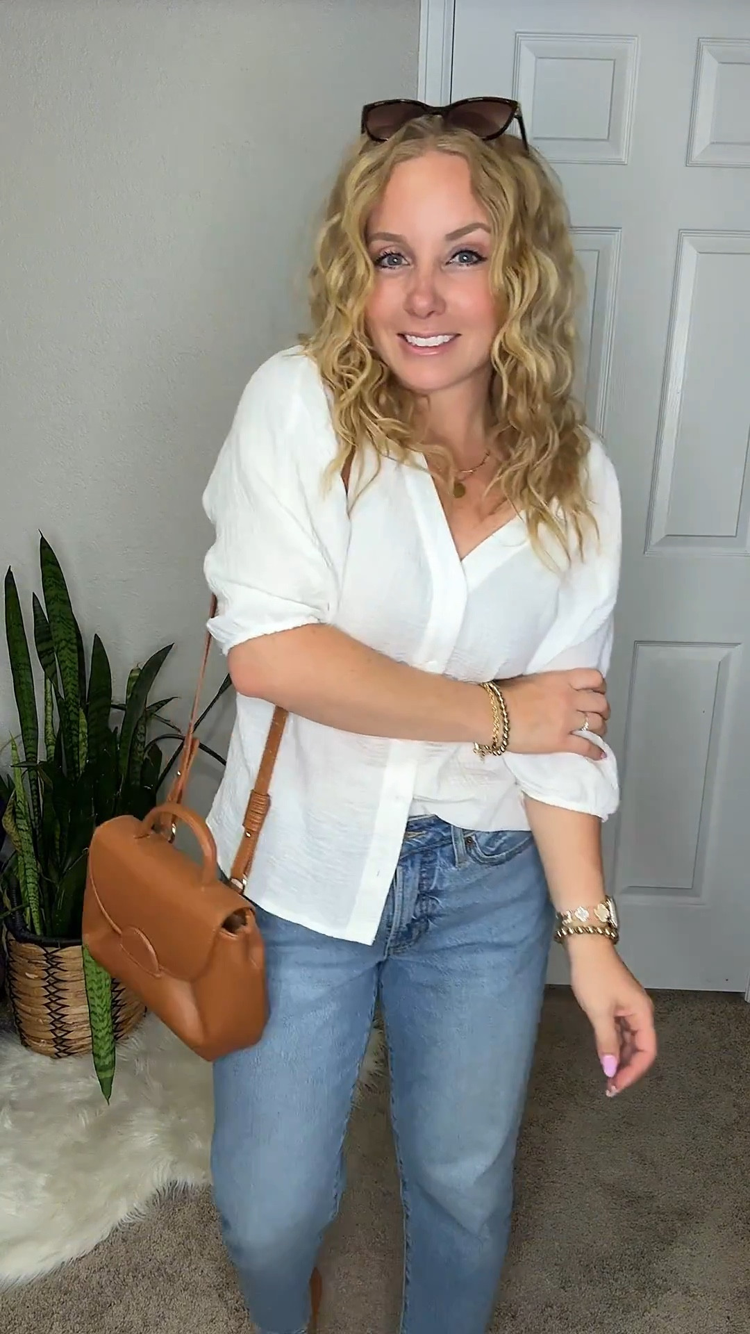 White cotton gauze button down shirt, old navy jeans, striped sandals (went up half a size) and brown purse 






Amazon outfits, summer outfit inspo, outfit ideas, casual outfits amazon, amazon outfits every day, spring outfits 2026, summer outfits

#LTKootd #LTKPetite #LTKgrwm