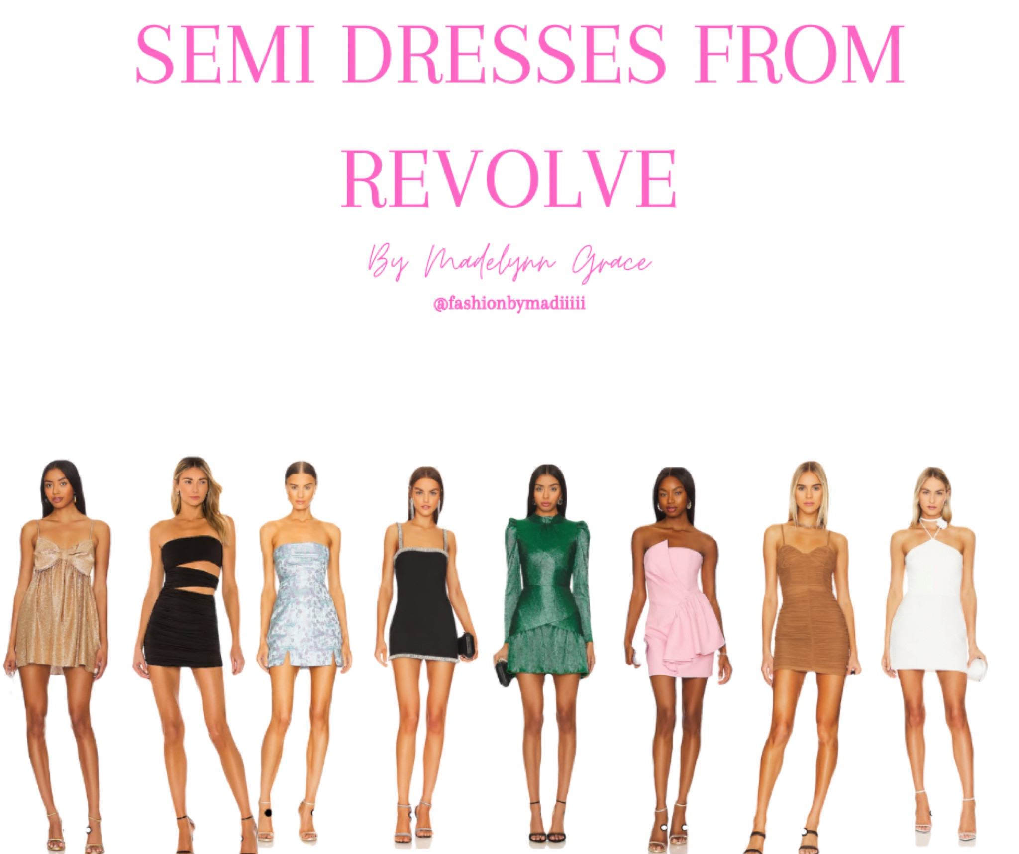 SEMI DRESSES FROM REVOLVE !!!!

#LTKSeasonal #LTKstyletip #LTKfindsunder100