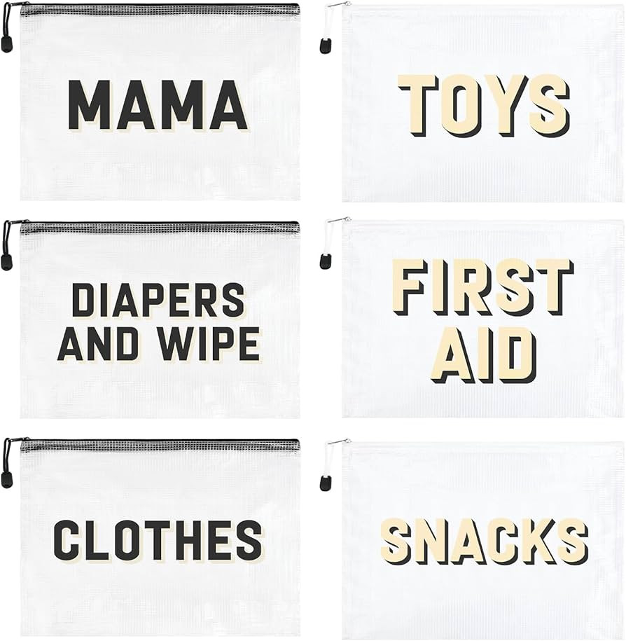 6pcs Hospital Diaper Bag Organizing Pouches for Labor and Delivery, Maternity Essentials Diaper B... | Amazon (US)