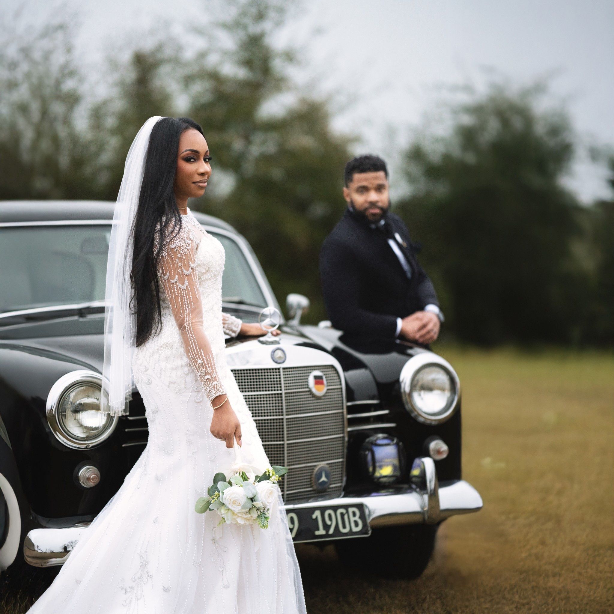 A shot from 10 year wedding anniversary shoot where I wore my original wedding gown. Linking this faux bouquet here! 