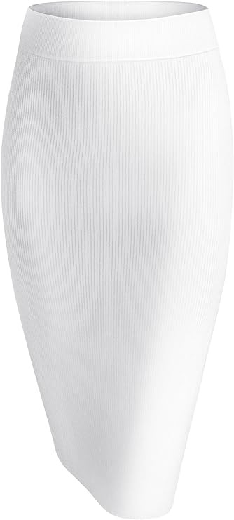 Urban CoCo Women's Elastic Waist Knitted Split Tube Pencil Midi Skirt | Amazon (US)