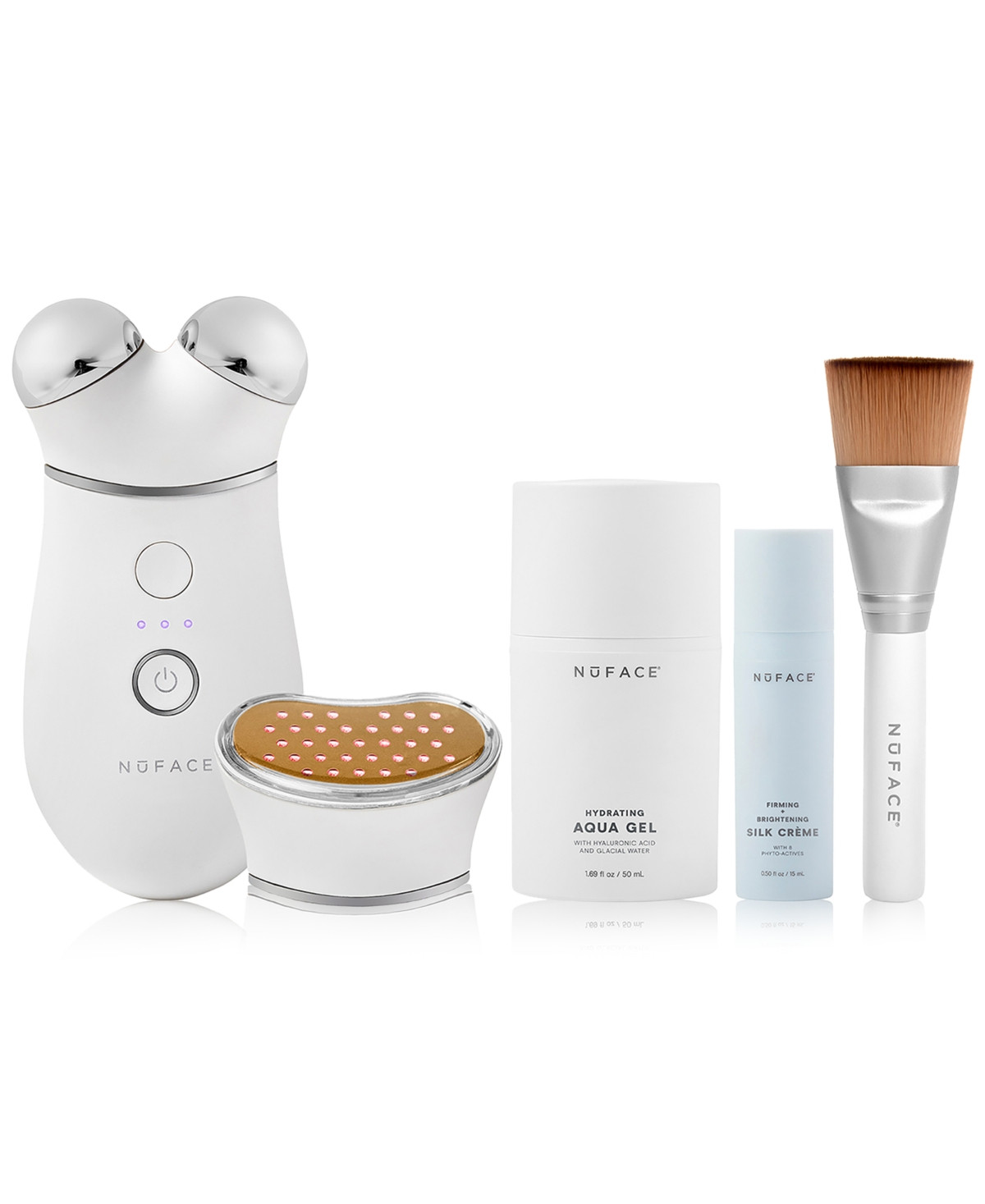 NuFACE 5-Pc. Trinity+ Targeted Facial Toning Set - White | Macy's