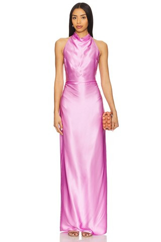 Amanda Uprichard Marcine Maxi Dress in Azalea from Revolve.com | Revolve Clothing (Global)