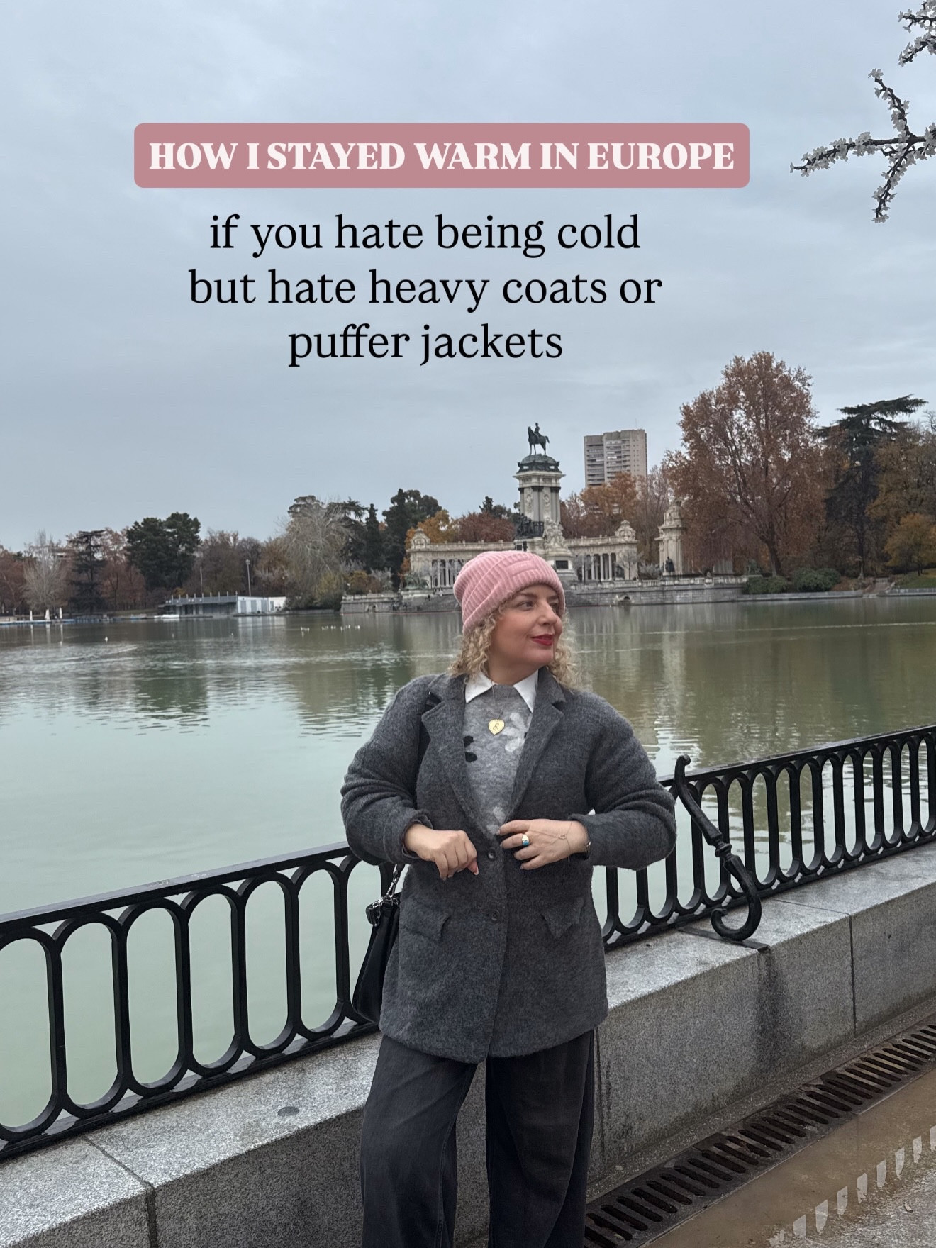 Hate being cold ❄️ but don’t want to look like a marshmallow in a puffer? 🫣

Here’s how I stayed warm in Europe! 

My essential winter layering formula:

👟 @allbirds wool sneakers feet stay cozy all day.
🔥 @uniqlousa Heattech cashmere blend top: traps heat without bulk.
🧦 Fleece-lined tights;  legs warm without heavy pants.
👕 Cotton shirt (breathable): stops overheating indoors.
🧥 Lightweight cashmere jacket: warm outside, easy to carry inside.
🧣 Cashmere shawl: ultimate cozy finish wherever you need it.

💡 Layer smart, stay stylish, stay comfy.

Which trick are you stealing first? 😏🧣✨ Drop your favorite below! ⬇️

#fashioncreator #winteroutfitideas