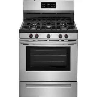 30 in. 5.0 cu. ft. Gas Range with Self-Cleaning Oven in Stainless Steel | The Home Depot