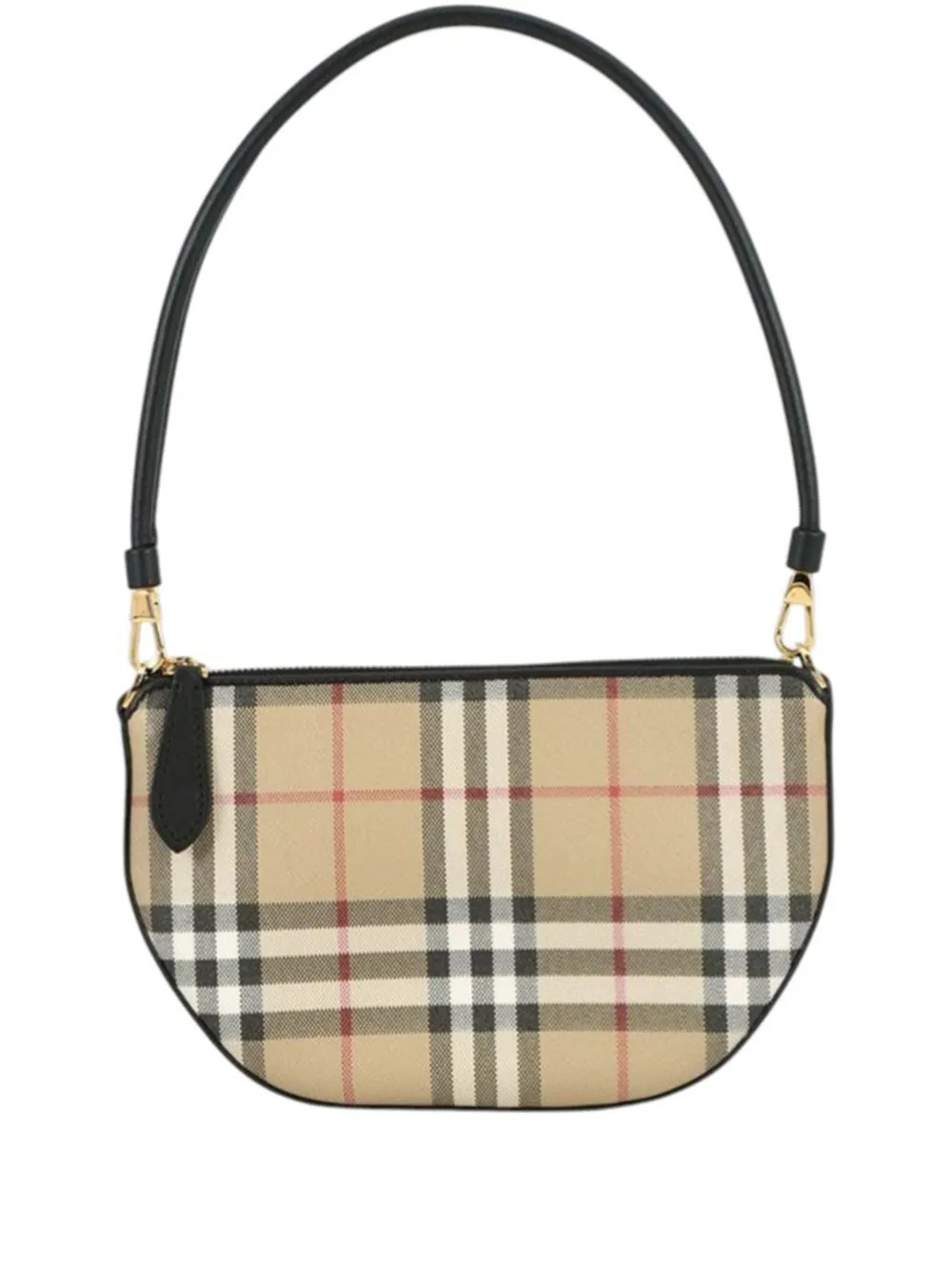 Burberry Pre-Owned 2000-2017 House Check Canvas Olympia shoulder bag - Brown | Farfetch Global