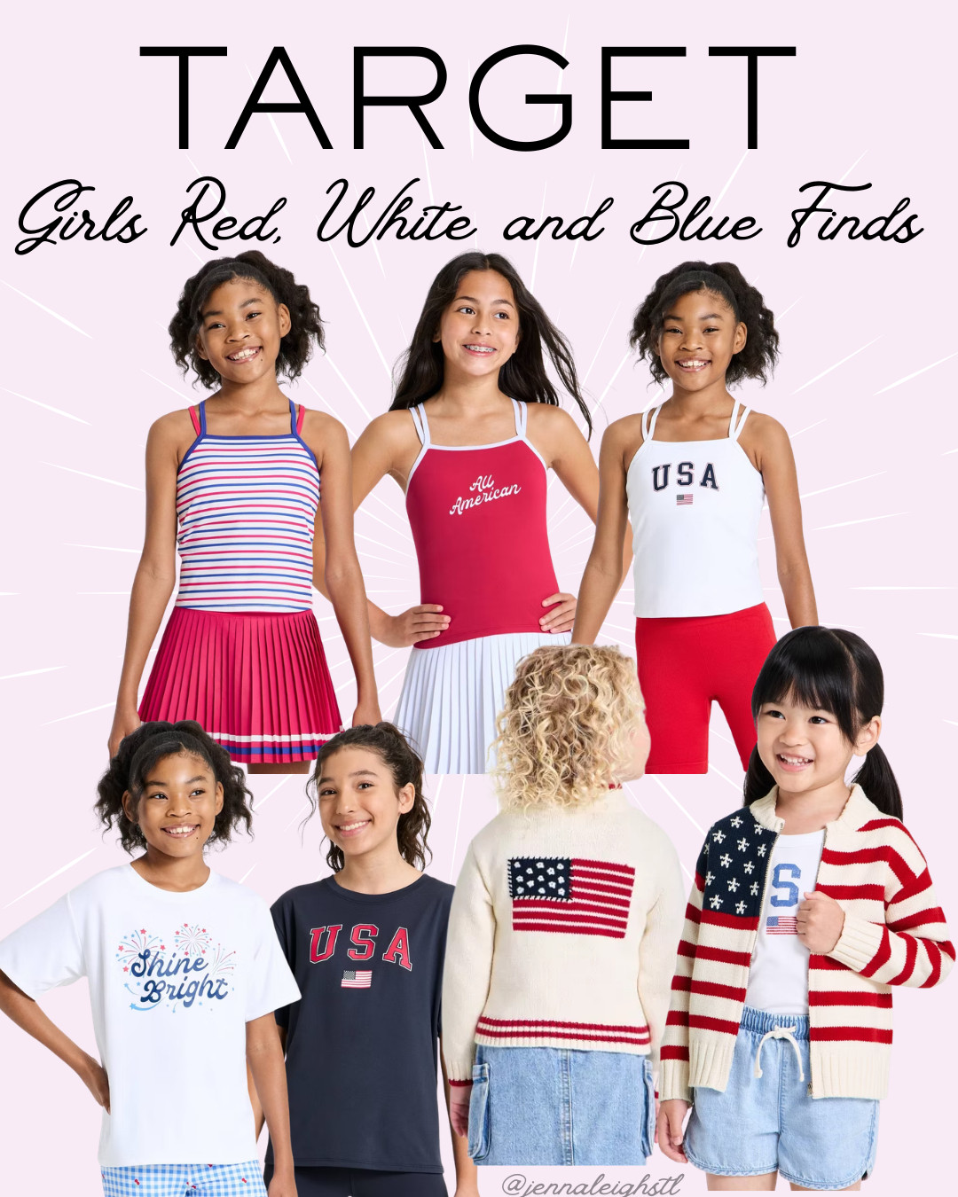 Target has the cutest girls red, white, and blue finds right now. So many fun little outfits perfect for summer celebrations and Fourth of July festivities. 

 #LTKmomlife #LTKSeasonal #LTKKids