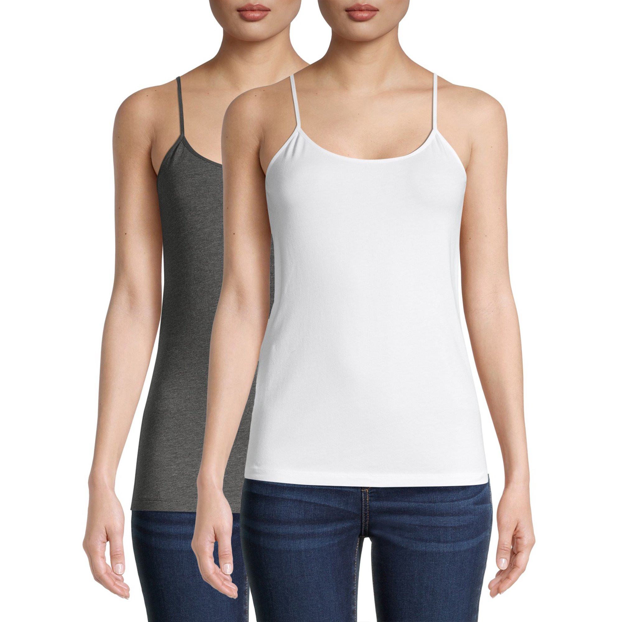 Time and Tru - Time and Tru Women's Cami Tank Top, 3-Pack - Walmart.com | Walmart (US)