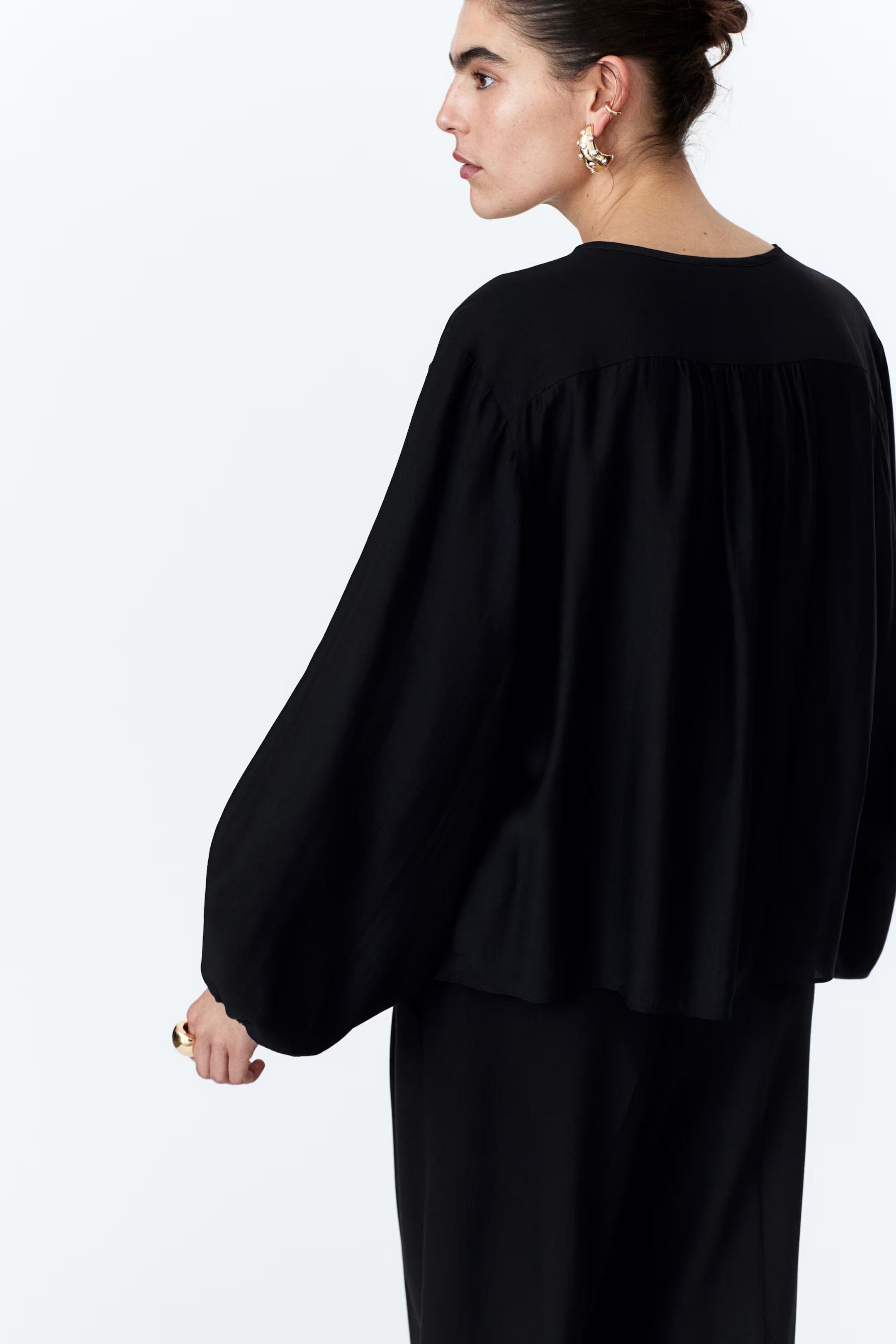 Ruffle-Trimmed Blouse | H&M (US + CA)