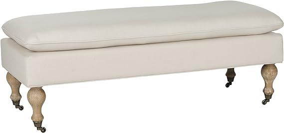 Safavieh Hudson Collection Hampton Pillowtop Bench, Creme | Amazon (US)