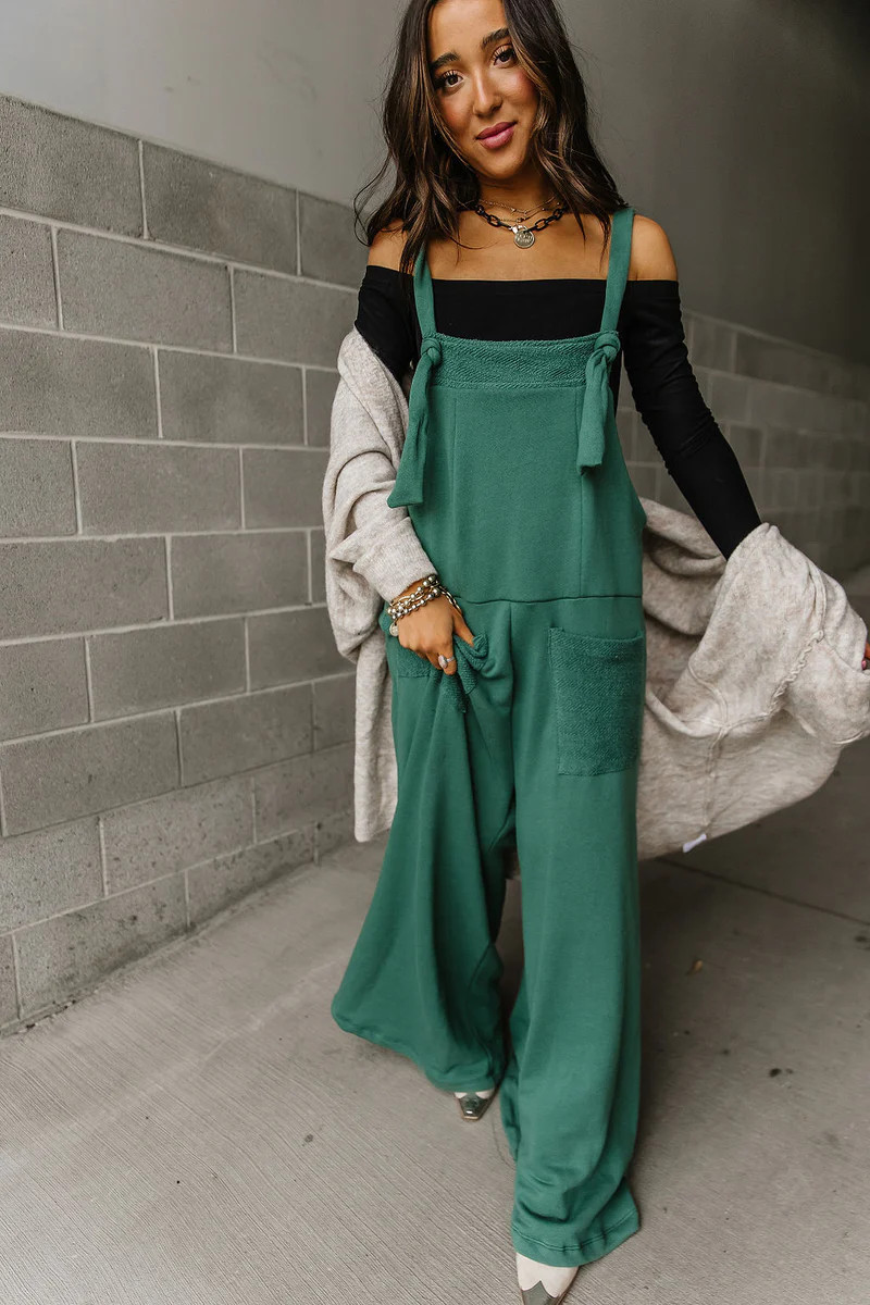 Logan Jumpsuit - Green | Mindy Mae's Market