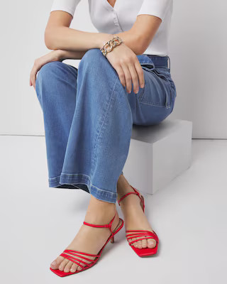 Strappy Kitten Heel Sandal | White House Black Market