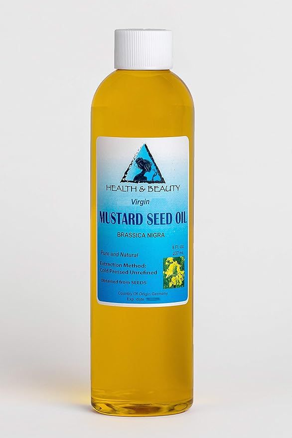Mustard Oil Unrefined by H&B OILS CENTER Raw Virgin Cold Pressed Premium Quality Natural Pure 8 o... | Amazon (US)