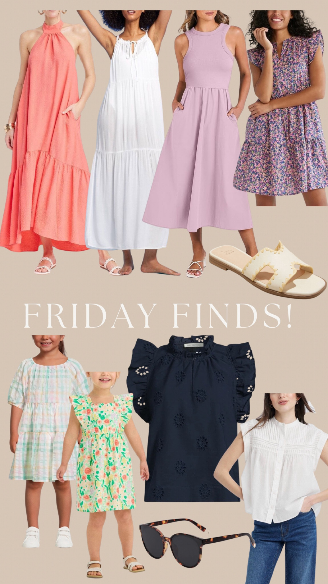 FRIDAY FINDS (on a Sunday!) New target arrivals, the cutest dresses from Amazon and Walmart, little girl dresses, 2 adorable tops, my favorite sunnies are on sale and sandals are on sale for Target circle week! 

#LTKxTarget #LTKfindsunder50 #LTKsalealert