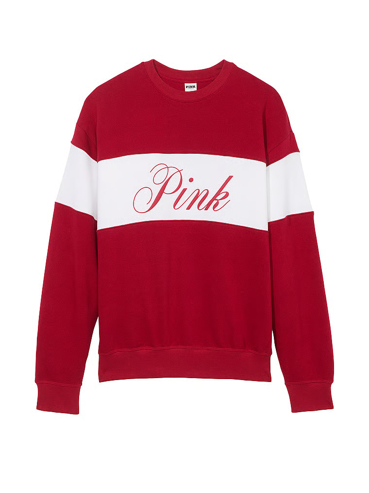 Buy Ivy Fleece Crew Sweatshirt - Order Hoodies & Sweatshirts online 5000009721 - PINK US | Victoria's Secret (US / CA )