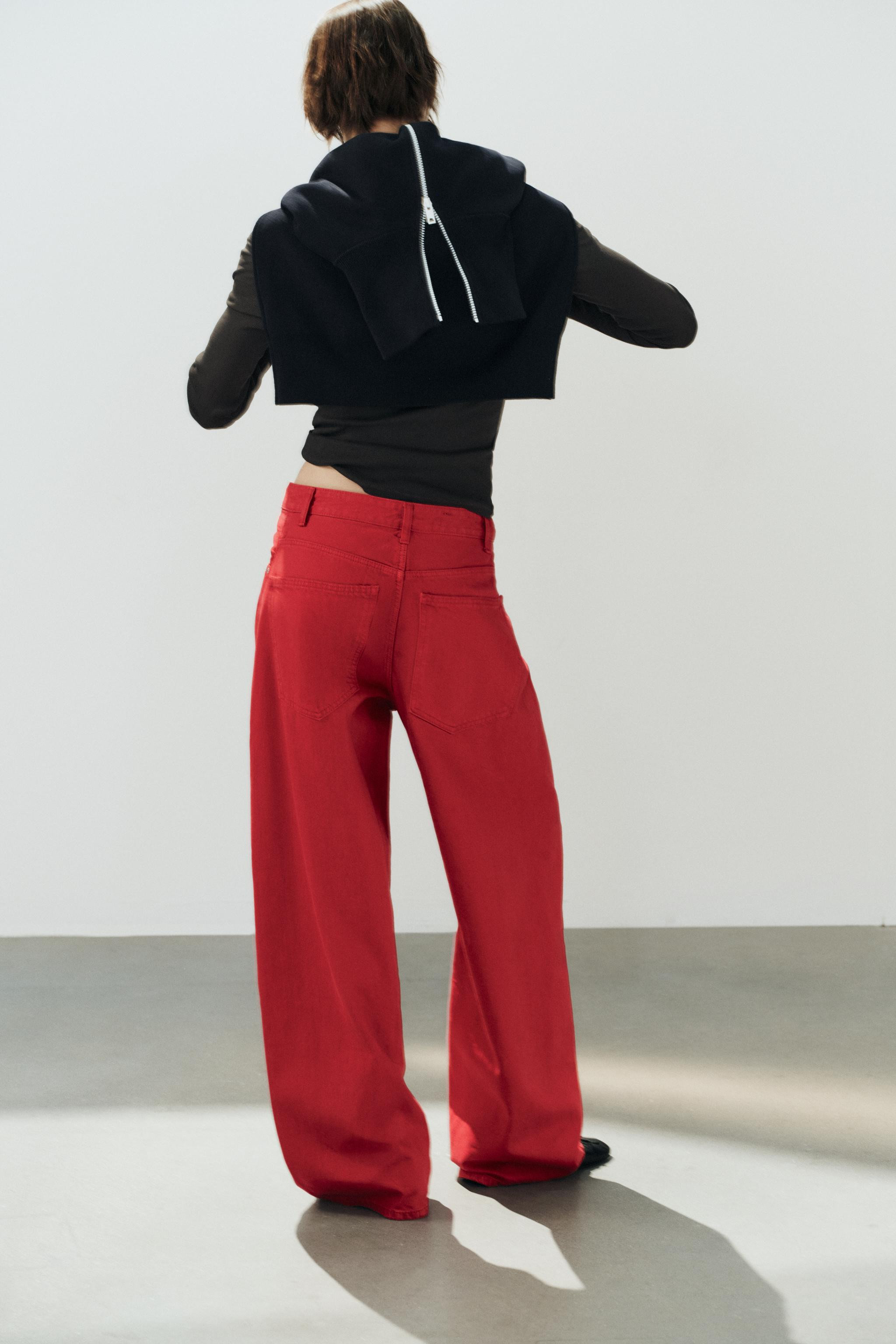 TRF MID-RISE BAGGY OVERSIZE SEAMED JEANS | Zara US