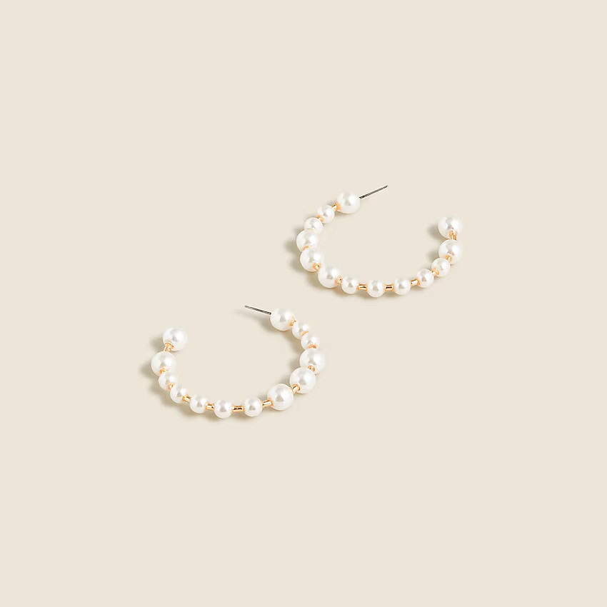 Bead hoop earrings | J. Crew US
