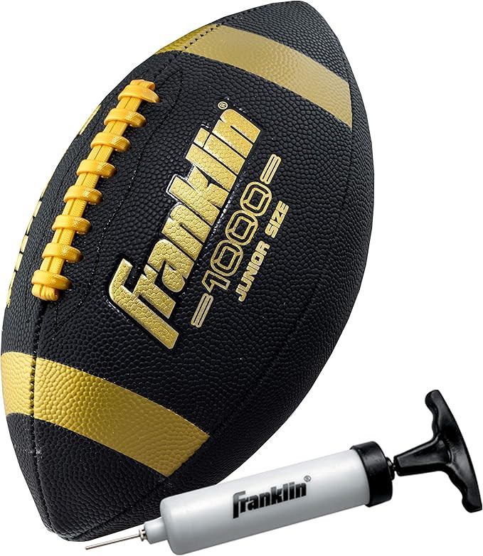 Franklin Sports Youth Footballs - Junior + Pee Wee Kids Footballs - All-Weather Synthetic Leather... | Amazon (US)