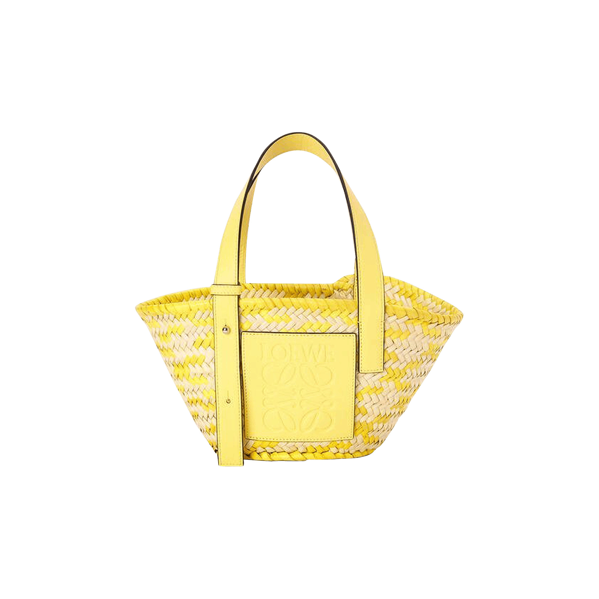 Loewe Basket Confetti Small Bag 'Natural/Lemon' | GOAT